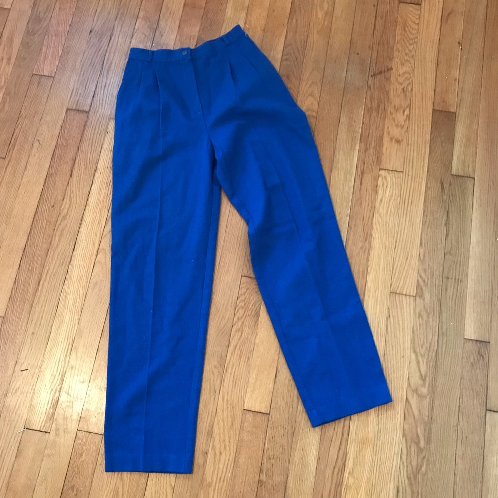 Vibrant Blue wool Trousers